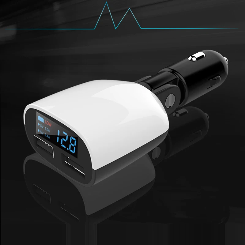 Geumxl أدى عرض سيارة شاحن محول 5 فولت/3.4a منافذ usb اتهام الجهد الحالي مراقب للقرص الهاتف المحمول شاحن Geumxl أدى عرض سيارة شاحن محول 5 فولت/3.4a منافذ usb اتهام الجهد الحالي مراقب للقرص الهاتف المحمول شاحن
