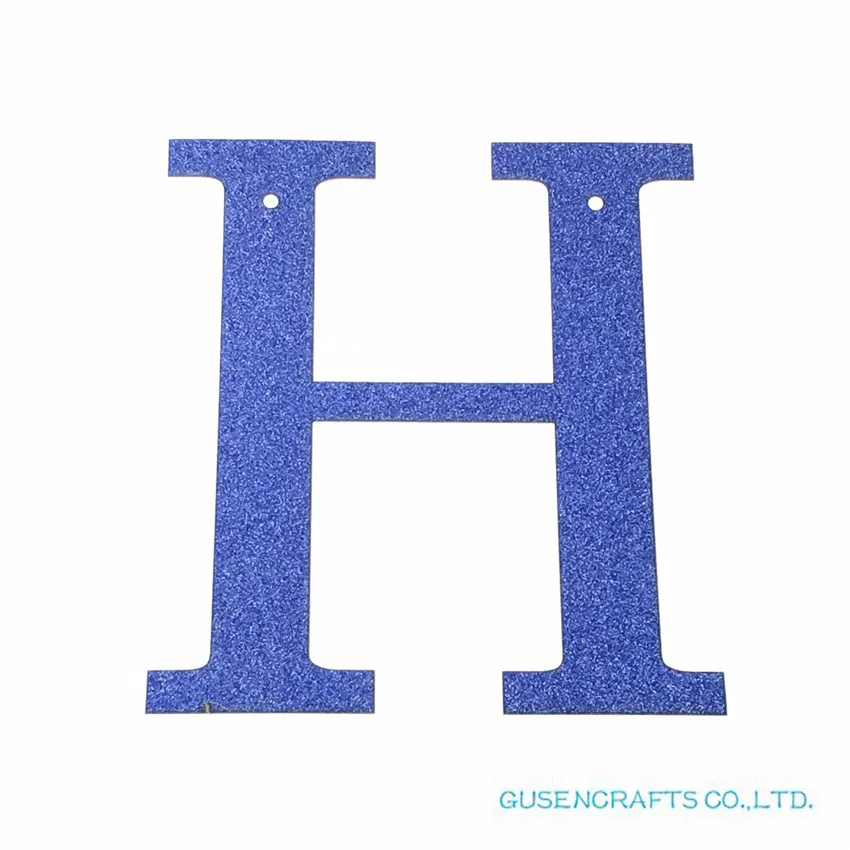 1 шт./лот персонализированные 13 см DIY блестящая бумага Королевский синий гирлянды-растяжки/Подвесные гирлянды свадебные украшения на день рождения - Цвет: Royal Blue H
