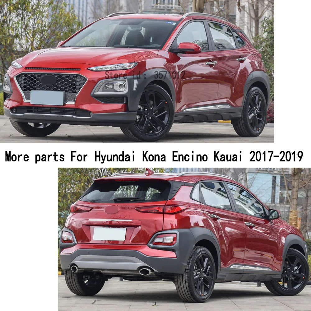 Для hyundai Kona Encino Kauai Автомобильная наклейка задняя крышка спойлер сторона треугольное колесо для бровей отделка капота 2 шт