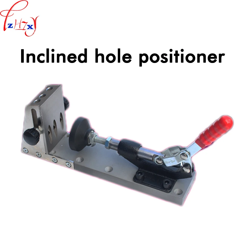 1PC Woodworking inclined hole locator manual inclined hole clamp drilling inclined hole locator 9mm Woodworking drill tool