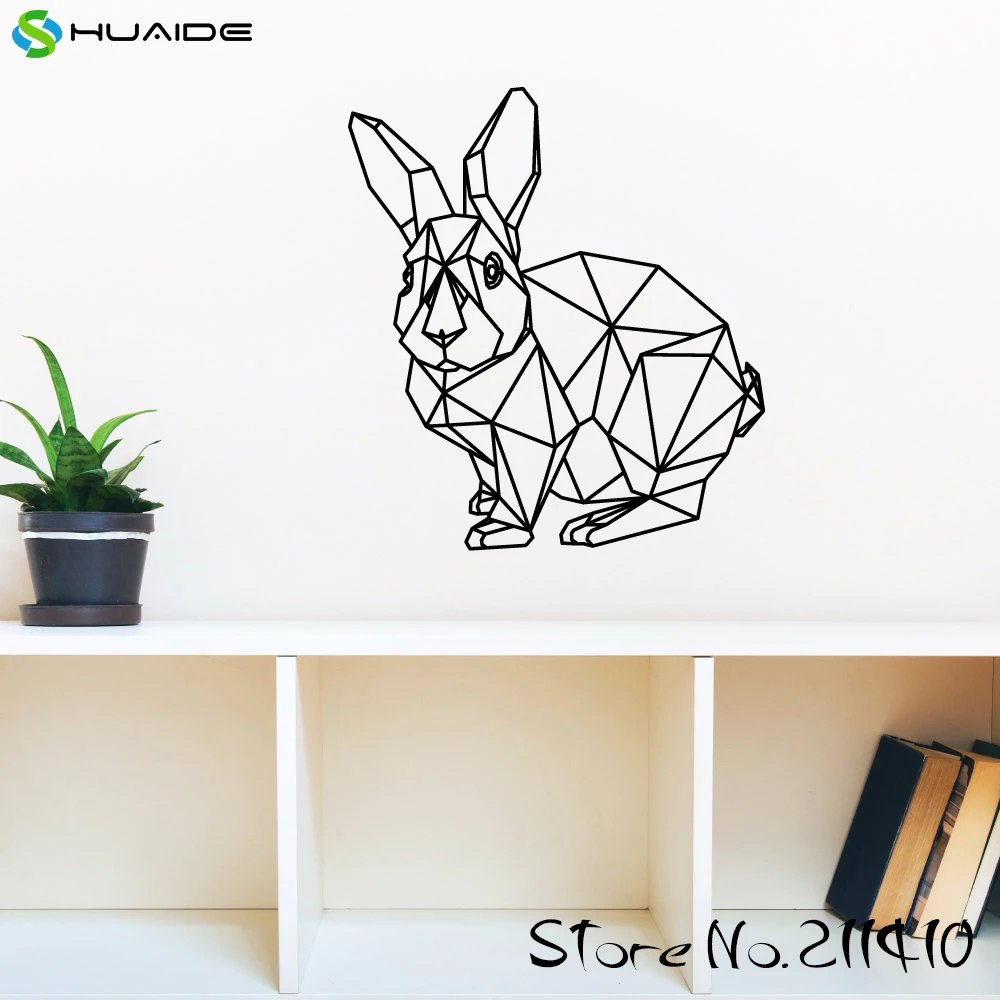 Buy Geometric Rabbit Wall Art Decal Wall Stickers Home