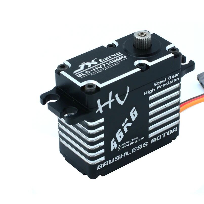 Водонепроницаемый JX BLS-HV7146MG Servo 46 кг бесщеточный Стандартный 8,4 V Точность Сталь Шестерни Квасцы для 1/5 RC автомобилей Грузовик вертолет робот