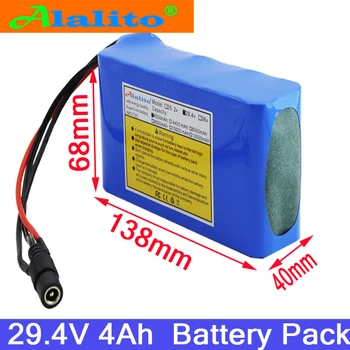 

High quality 24V 4Ah 7S2P 18650 Battery li-ion battery 29.4v 4000mAh electric bicycle moped /electric/lithium ion battery pack