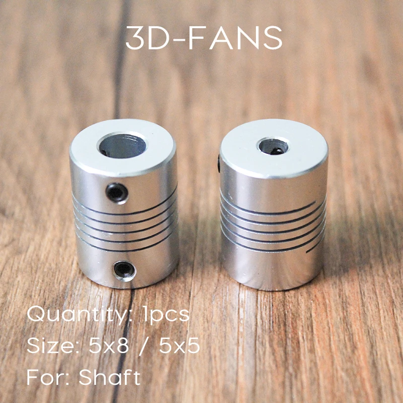 5x8x25 مللي متر/5x5x25 مللي متر/6.35x8x25 مللي متر مرنة اقتران المقرنة عمود مرن ل 3D طابعة محرك متدرج