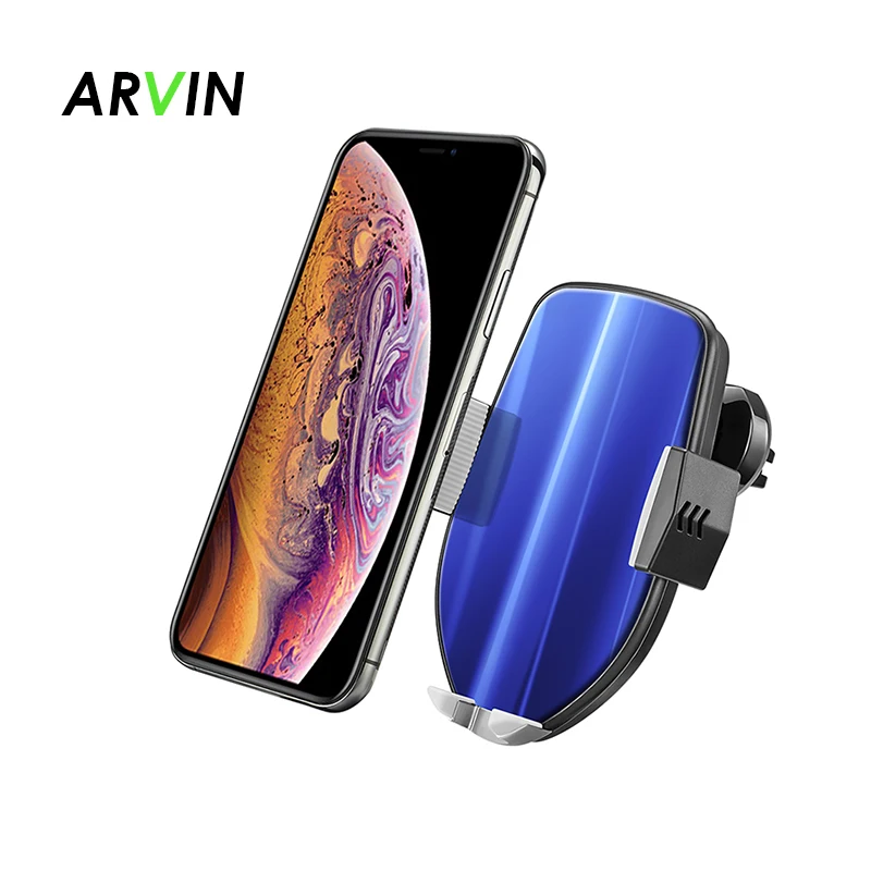 

Arvin Intelligent Touch Control Qi Wireless Charger Car Phone Holder For iPhone 8 XS XR Samsung Mobile Phone Fast Charging Stand