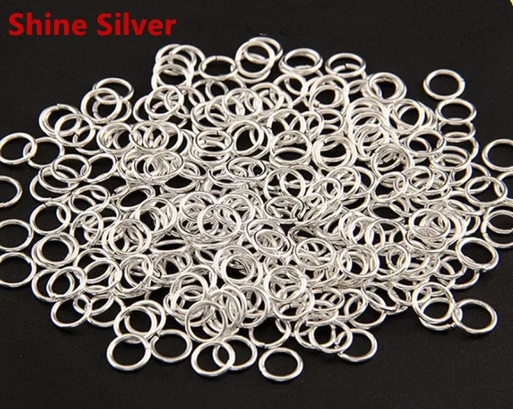 

400pcs 5 Colors 6mmx0.9mm Open Jump Ring Fastener Clasp Ends Connector Charm/Finding,DIY Accessory Jewelry Making