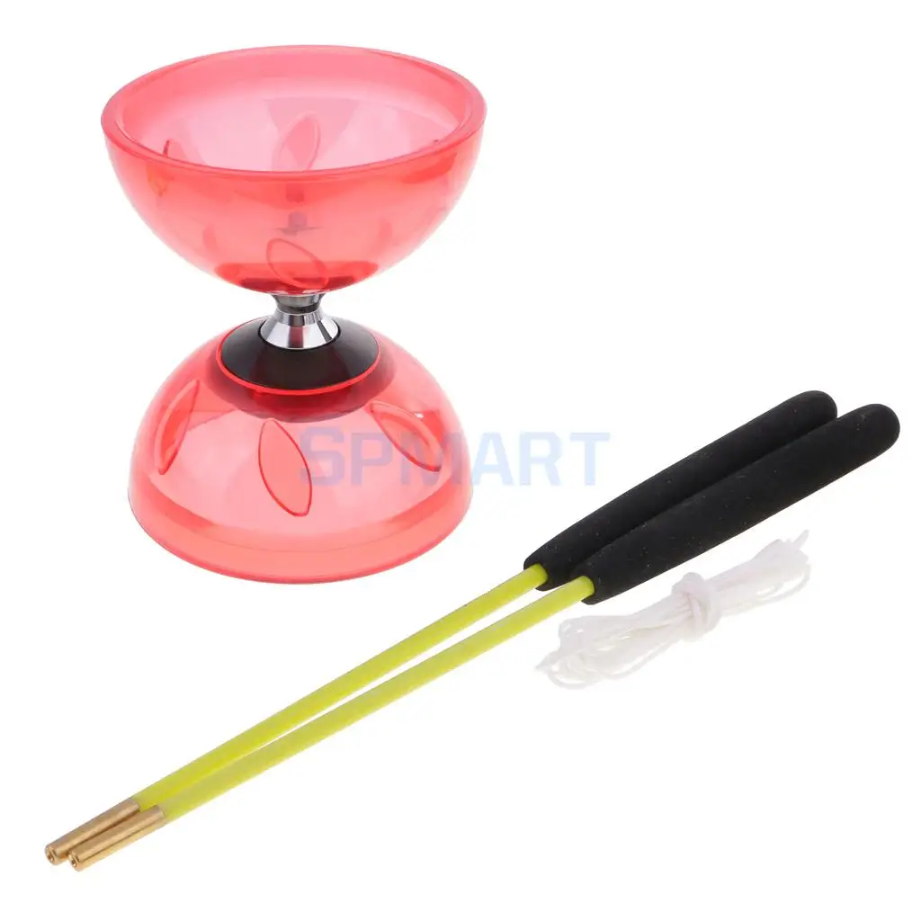 3 Triple Bearing Juggling Diabolo Toy with String Metal Sticks Yoyo Professional Educational Toy 13/10.5cm Diameter diabolo toy