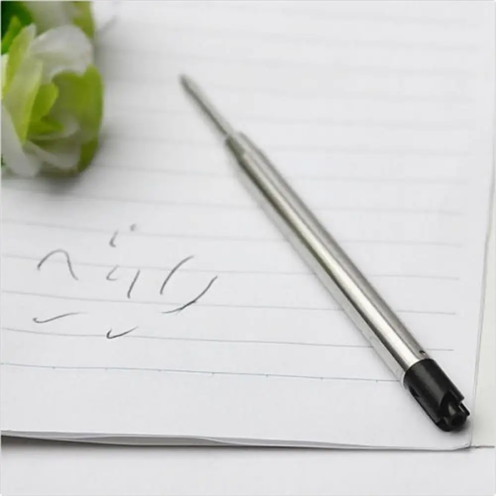 JESJELIU,, 10 шт., тонкая шариковая ручка, наполненная гладкими чернилами, 0,5 мм, средняя заправка, части