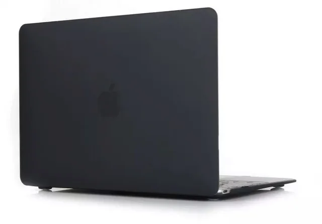 Прозрачный матовый жесткий чехол-накладка для MacBook Air 11 A1465/air 13 дюймов A1466 pro 13,3 15 A1278 retina 13 A1502 - Цвет: Matte Black