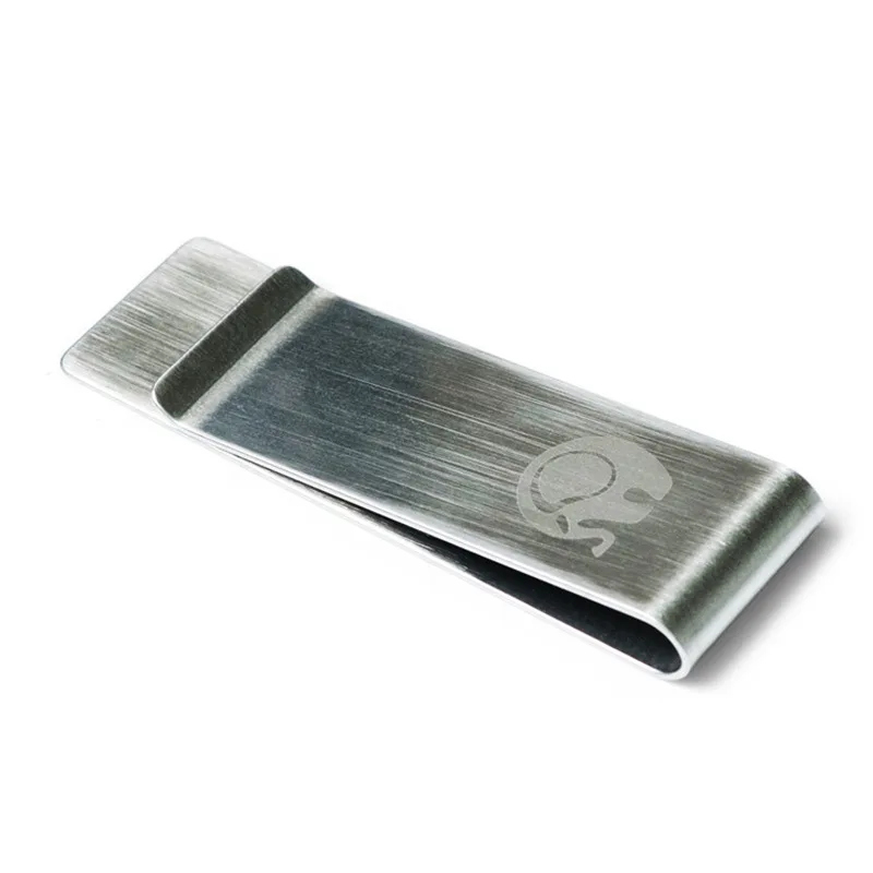 PACGOTH Stainless Steel Money Clip Rectangle Shape Silver Color Blank ...