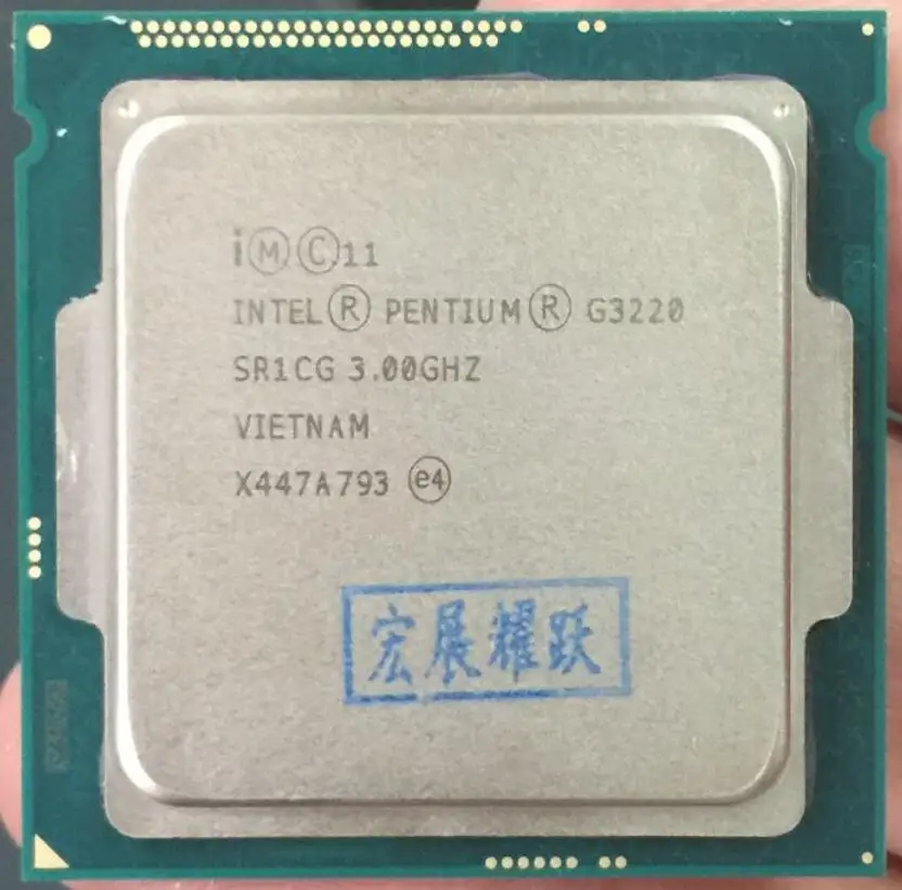 Процессор Intel Pentium G3220 LGA1150 22 нанометра двухъядерный 100% рабочий настольный