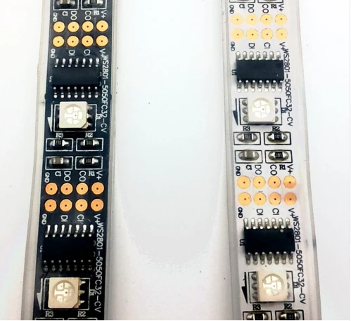 5 м/рулон DC5V ws2801 индивидуально адресуемых 32led/М 5050 цветных (RGB) светодиодных лент 12