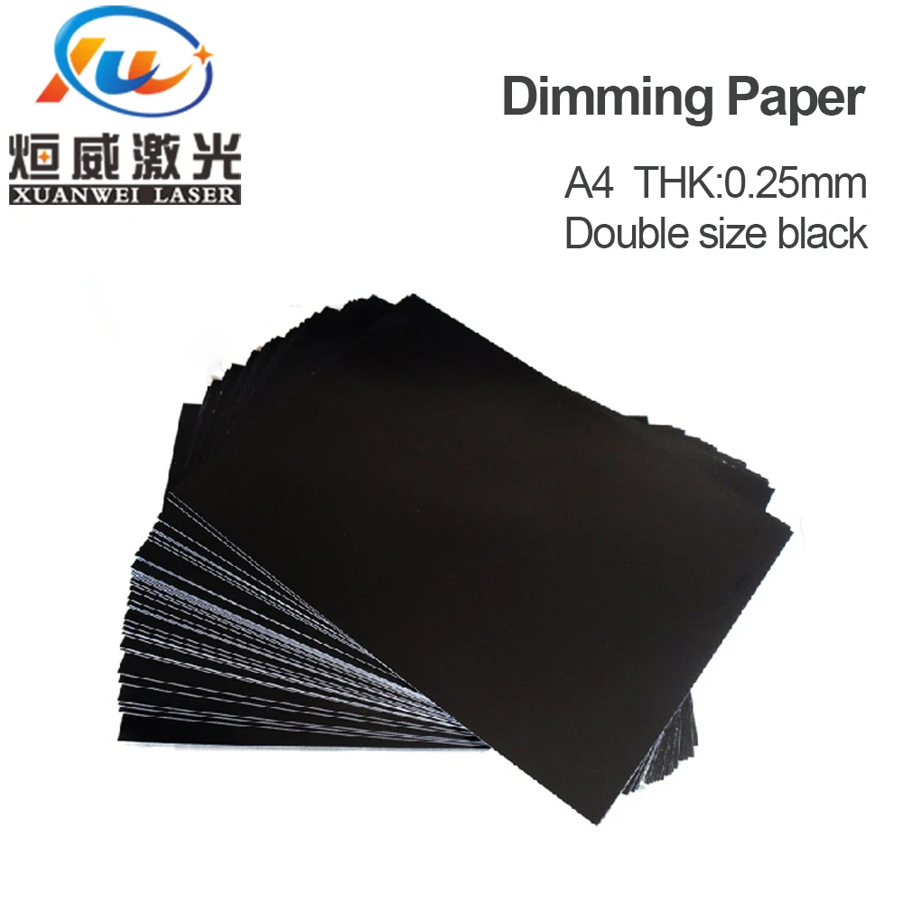 

Laser Welding Machine Double Black Dimming Paper Laser Path Adjust Paper YAG Laser Machine Laser Path Adjust Paper Size A4