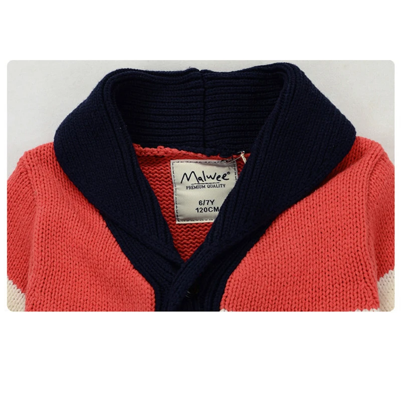 MamaLOVE/новая осенне-зимняя одежда с длинными рукавами для мальчиков свитер для мальчиков кардиган детский свитер теплая верхняя одежда для детей от 2 до 9 лет свитеры