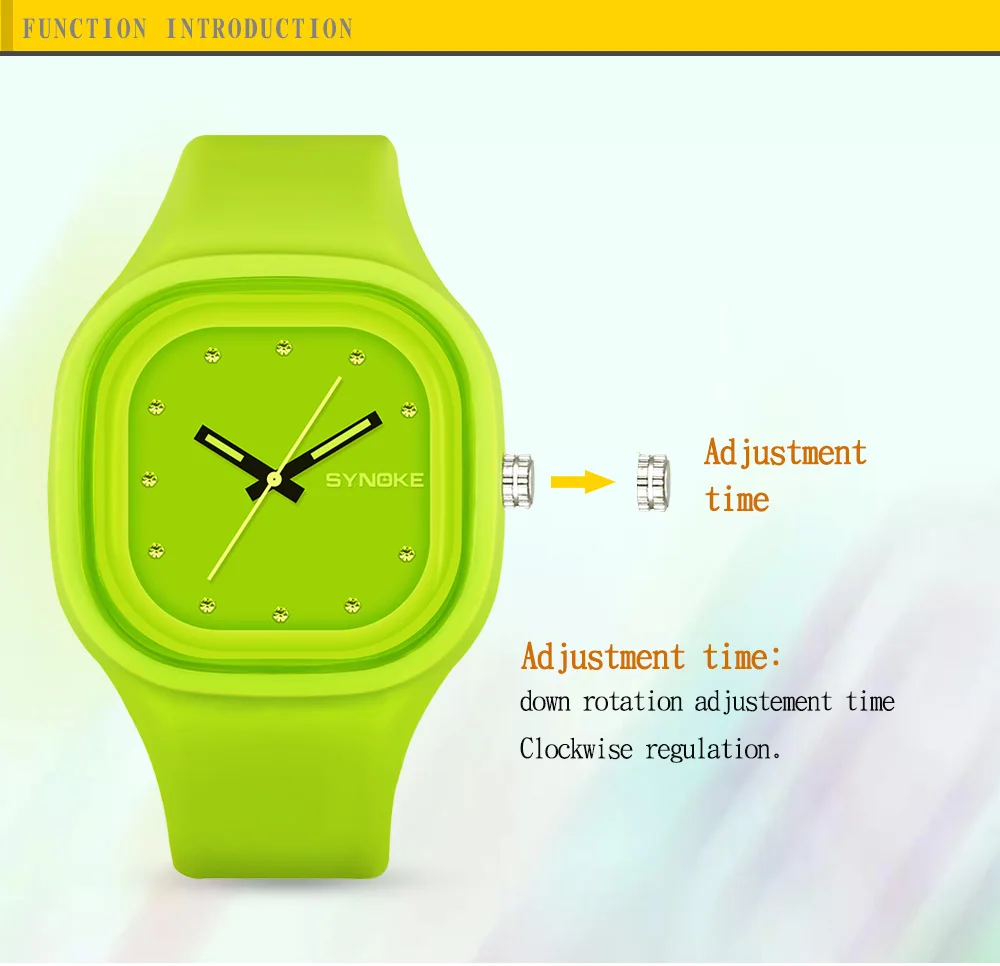 SYNOKE, студенческие красочные Водонепроницаемый спортивные часы Для мужчин брендовая Для женщин уникальный силиконовый светодиодный цифровой Дата наручные часы