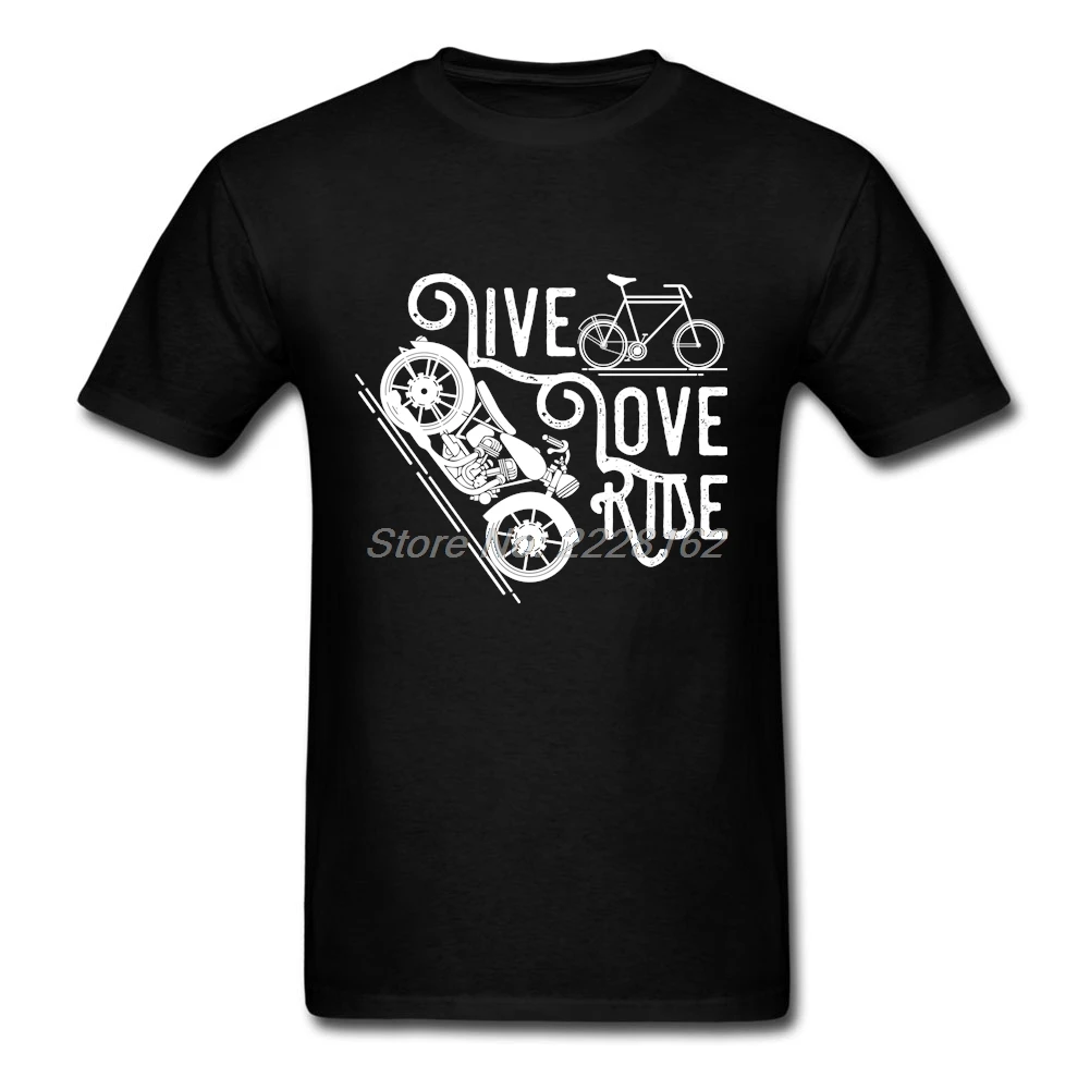 Футболка мужская в стиле панк рубашка 90-х с принтом Live Love Ride Nice размер XXL 3XL |