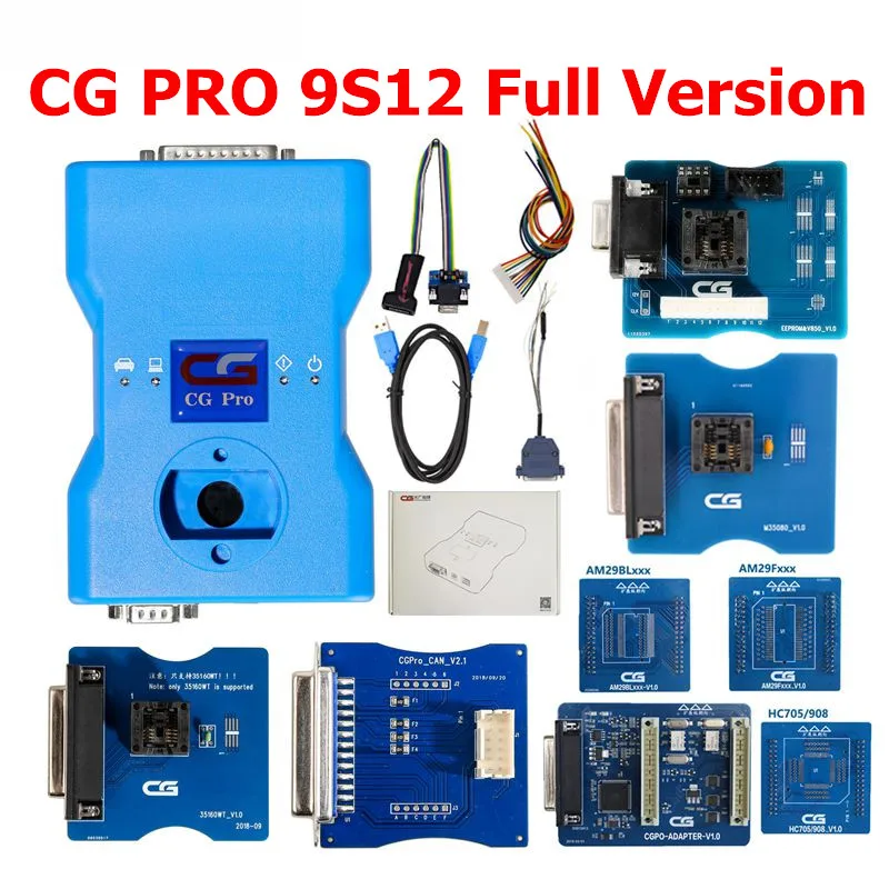 CG Pro 9S12 для Freescale Ключевые программист с V2.1/35160WT/3в1 адаптеры полная версия следующего поколения CG100 - Цвет: FULL VERSION