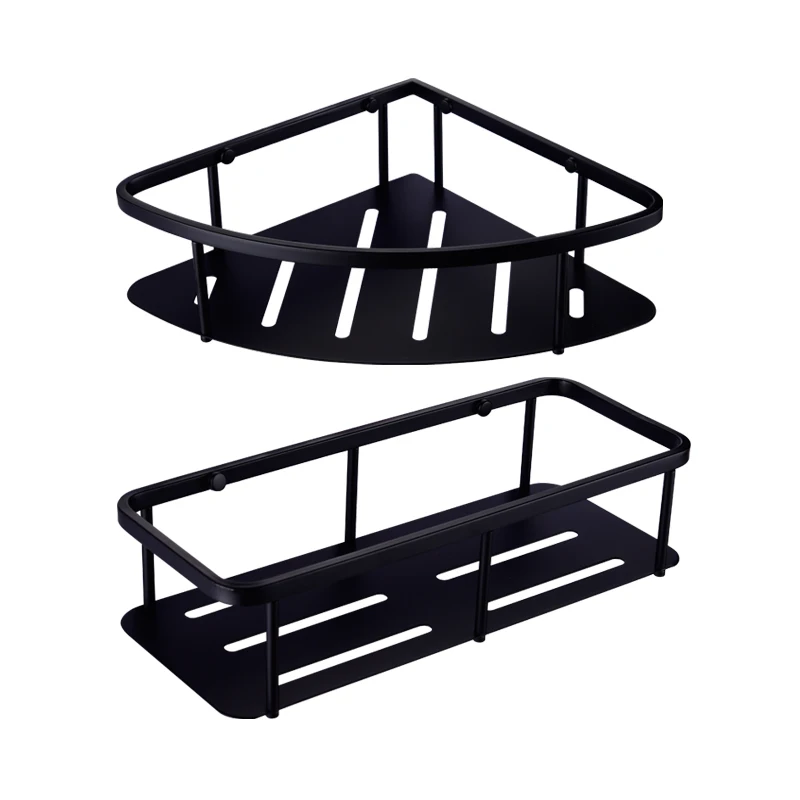 

Delta four angle 304 stainless steel basket rack black matte matte bathroom hardware bathroom pendant Pendant