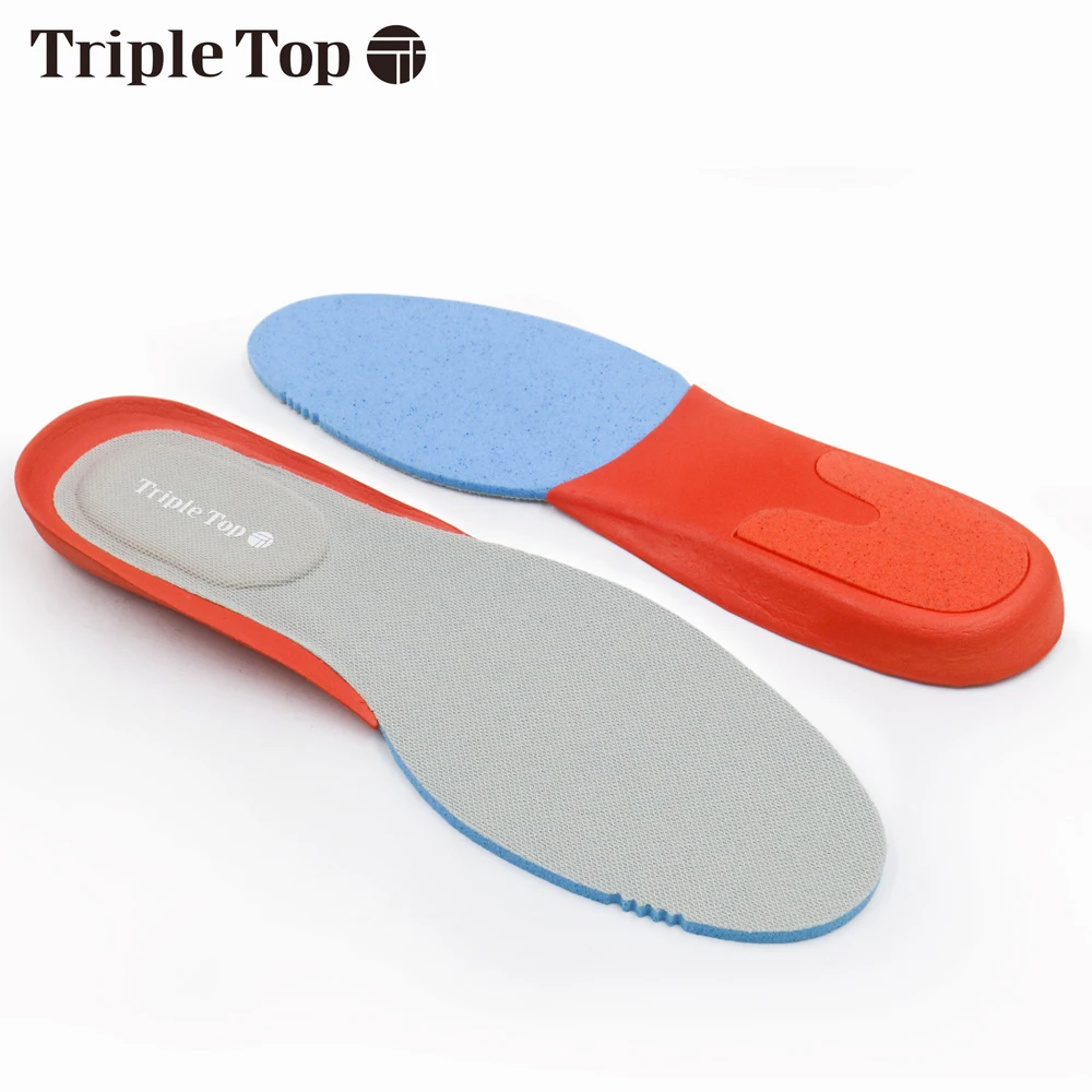 Удобные беговые стельки TripleTop с полиуретаном и пенополиуретаном эффектом памяти
