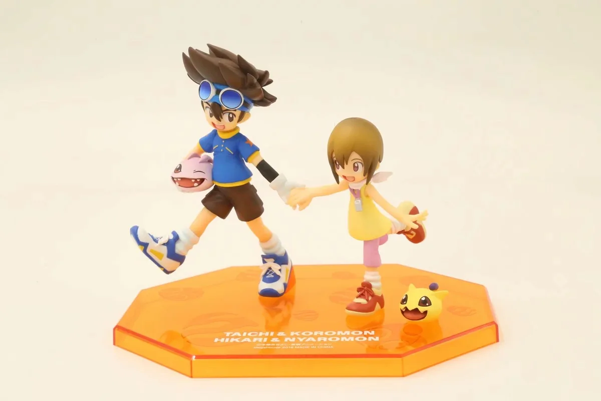 Японский аниме Цифровой Монстр Yagami Taichi &amp Hikari Koromon Nyaromon Фигурки игрушки подарок |