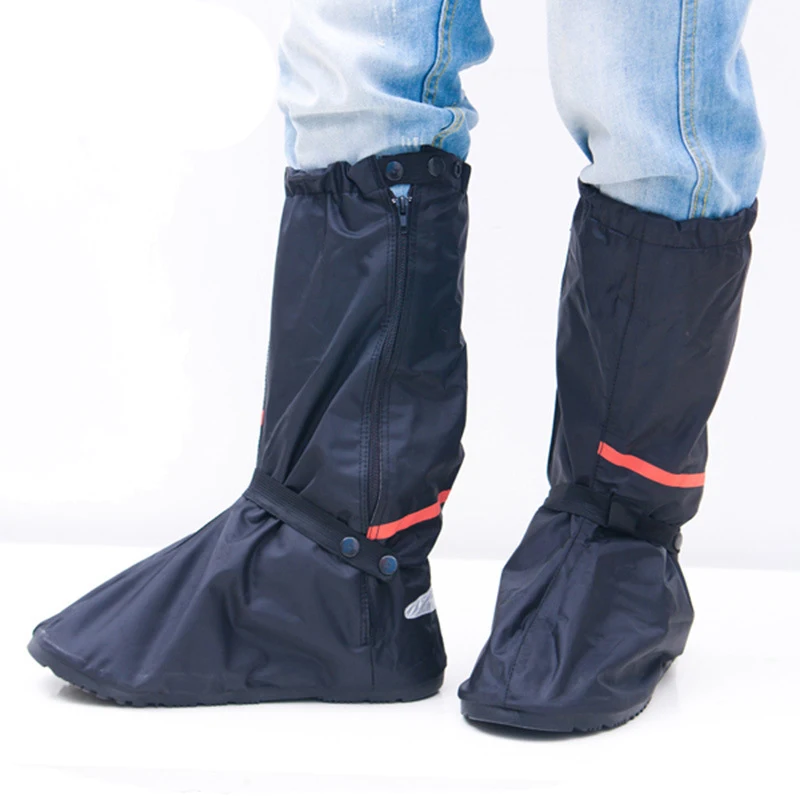 

DINIWELL Waterproof Overshoes Covers Quality Fashion Black Motorcycle Waterproof Rain Shoes Covers Thicker Non-slip Scootor Boot