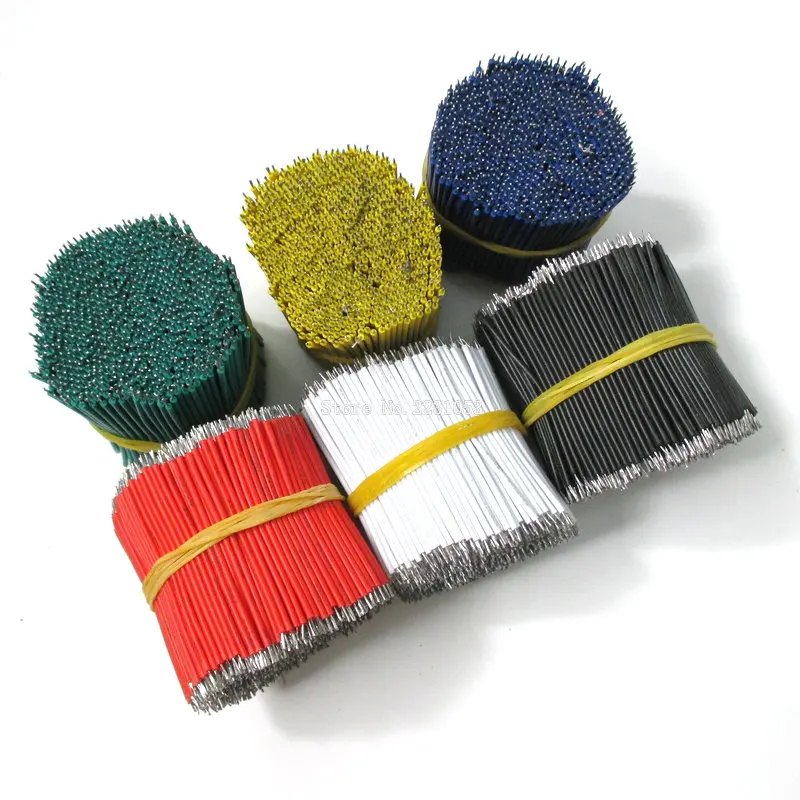 

100PCS/LOT Tin-Plated Breadboard Jumper Cable Wire 5cm 50mm 22AWG Flexible Two Ends PVC Wire Electronic PCB 1007-22AWG