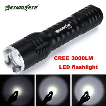 

Dropshiping Zoomable Focus 3000 Lumens 3 Modes XML T6 LED 18650 Flashlight Torch Lamp
