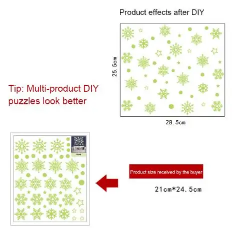 2019-New-Year-Merry-Christmas-Decorations-for-Home-Luminous-Snowflake-Background-Decorative-Sticker-Removable-Navidad-Natal