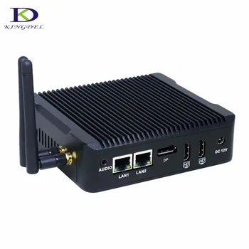 

Dual LAN Mini PC 1*COM Desktop Industrial PC Celeron N3160 Palm Size Micro PC Windows7 2*HDMI 2.0 DP Port Tiny itx PC Metal Case