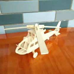 Деревянный Моделирование Вертолет 23 шт. детские развивающие игрушки модель DIY самолета