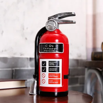 

Fire Extinguisher Piggy Bank Resin Craft Piggy Bank Home Decoration Retro Gift Ornament c