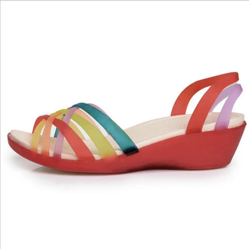 

Summer Style Ethnic Women Sandals 2017 Bohemian Fashion Pu Printed Casual Flats For Woman Candy Color Comfortable