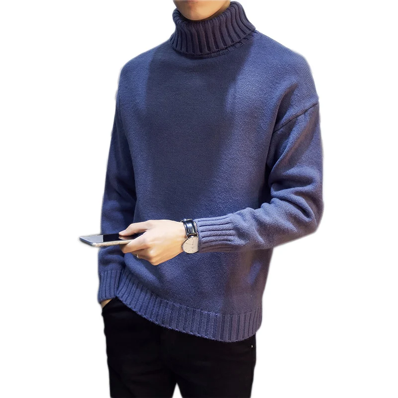 2018 Winter Thick Warm Cashmere Sweater Men Turtleneck