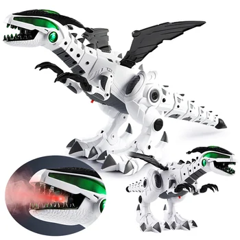 

Intelligent Dinosaur Model Electric Mechanical Spray Electric Mechanical Dinosaur Toys Children With 3pcs Small Model