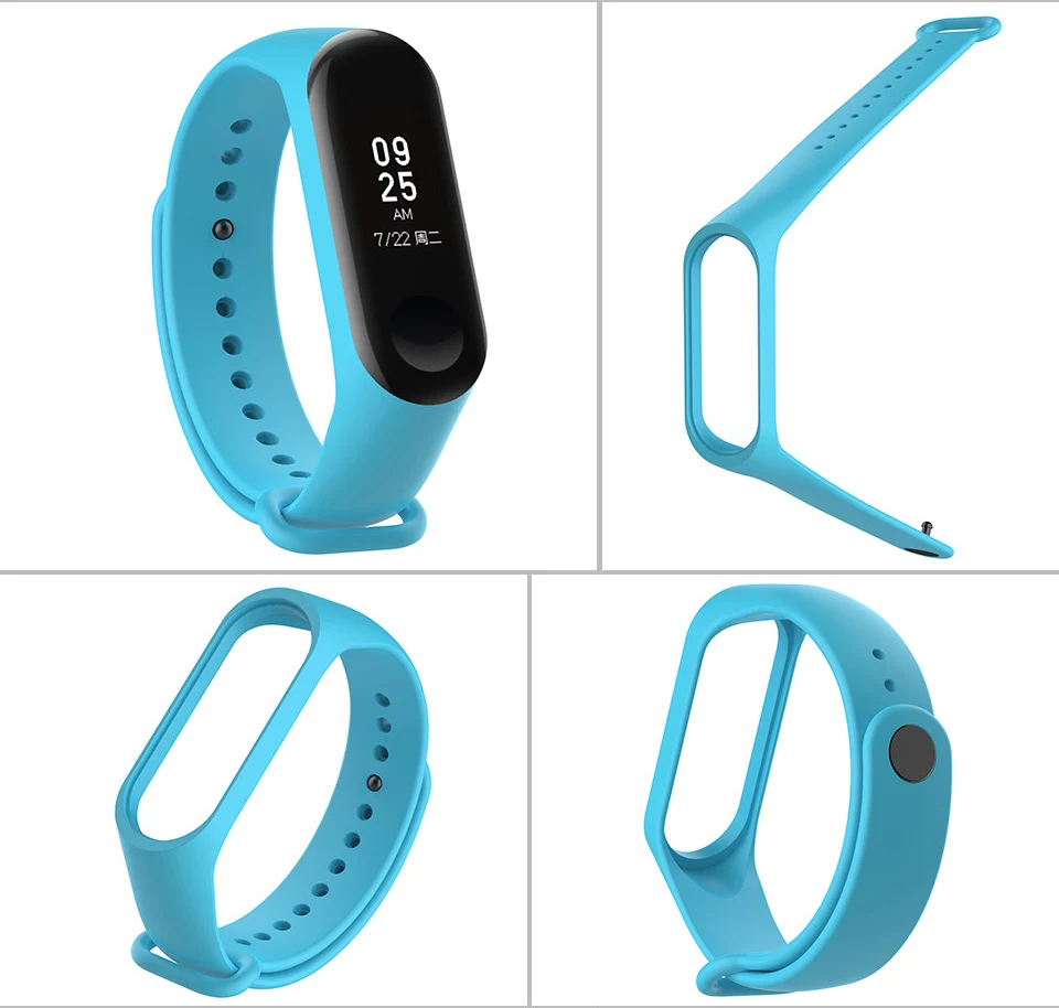 100pcs banda cinta para xiaomi miband 3
