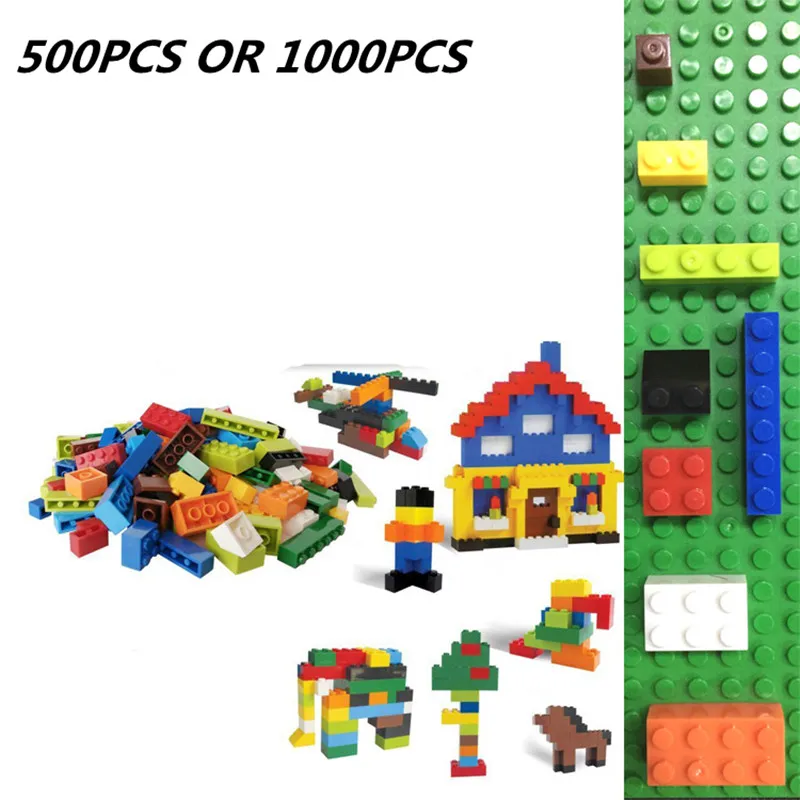 1000 Pcs Building Bricks Set City DIY Creative Brick Toys For Child ...