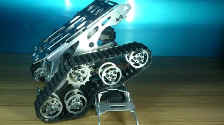 Радиоуправляемый металлический Танк шасси робот гусеничный умный цепной автомобиль Мобильная платформа трактор DIY RC игрушка пульт дистанционного управления