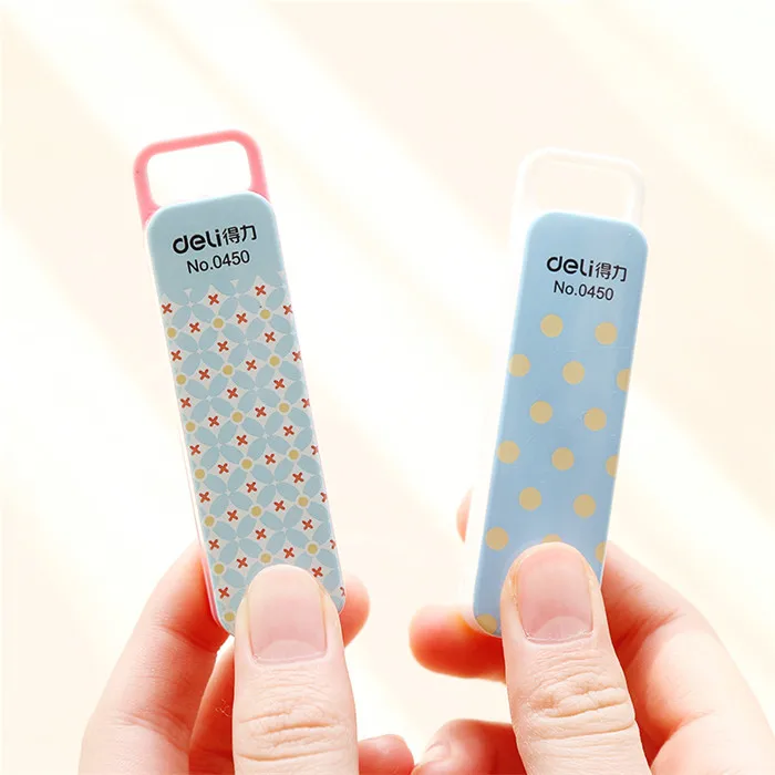 Geometric Manual Mini Stapler No. 10 Color Staples Set Stationery Office Accessories School Supplies Grapadora Papelaria  (3)