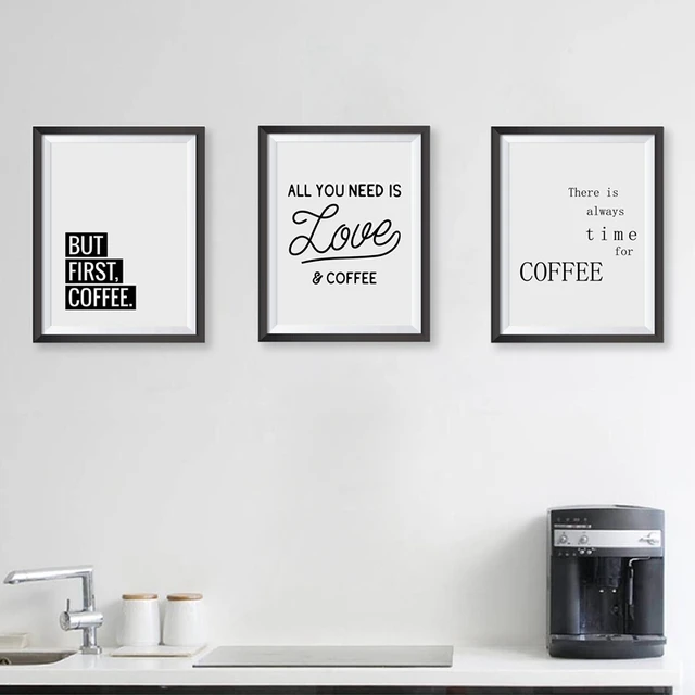 Caffè Quote di Arte Della Parete Stampe Cucina Decorazioni Per La ... Caffè Quote di Arte Della Parete Stampe Cucina Decorazioni Per La ...