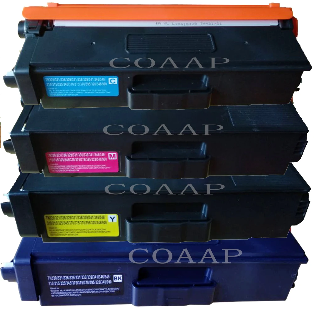 Тонер-картридж для принтера Brother MFC-9970CDW DCP-9055CDW Совместимый TN345 TN346 TN348 TN349 TN370 TN375 TN378
