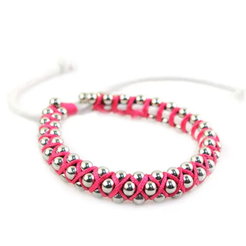 

3 Piece/Lot, Handmade Knots Lucky Rope Bracelets Wax Wrap Beads Work Weaving Loom Friendship Bracelet for Women BR-1256