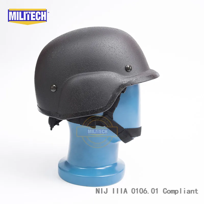 MILITECH BK Black PASGT NIJ IIIA 0106,01 3A полный разрез Баллистические пуленепробиваемые Арамидные пуля доказательство шлем с лабораторным тестированием видео