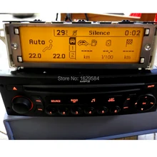 8 шт. Желтый экран с поддержкой USB Двухзонный воздушный Bluetooth дисплей, монитор 12 pin для peugeot 307 407 408 для citroen C4 C5