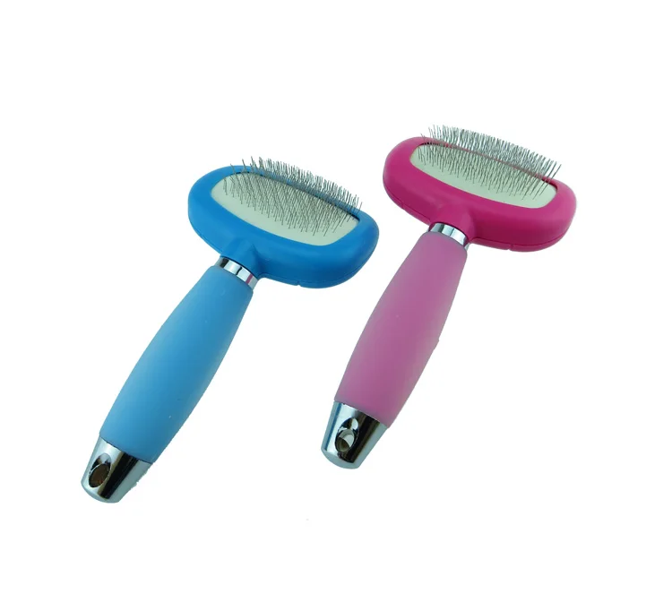 30pcs/lot 2015 New Pet Comb Dog Grooming Brush oft Silicone Handles 9*18CM |
