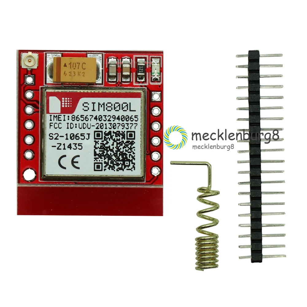 Mini Kleinste SIM800L GPRS GSM Modul MicroSIM Karte Core Wireless Board Quad band TTL Serielle