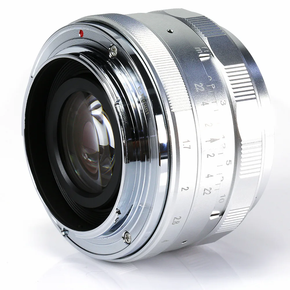 Ручная линза Sony NEX3N NEX5T NEX6 NEX7 Большая диафрагма 35 F1.7 ручная для NEX F3 a3000 a5000 a5100 a6000