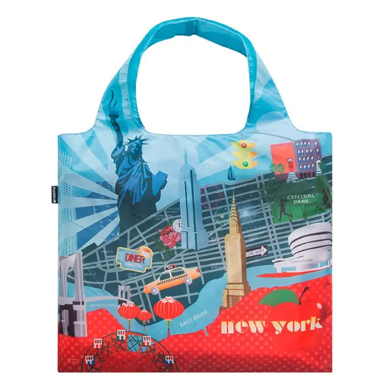 

Foldable Handy Shopping Bags Reusable Tote Pouch Recycle Storage Handbags
