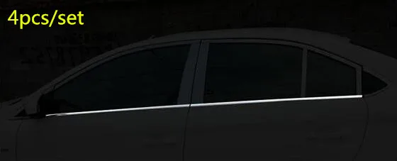 Стайлинг автомобиля из нержавеющей стали Стекло окно декоративная подушка средняя стойка отделка вытяжки для Toyota Vios/Yaris седан - Цвет: Слоновая кость
