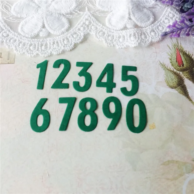 

GJCrafts 0-9 Numbers Digits Metal Cutting Dies Scrapbooking Words Craft Dies Photo Card Album Decor Embossing New Dies for 2019