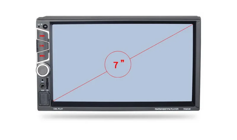 7032UM Автомобильная Радио Bluetooth " двойной Din сенсорный экран автомобильный Mp5 плеер стерео радио FM аудио Радио Видео плеер задняя камера